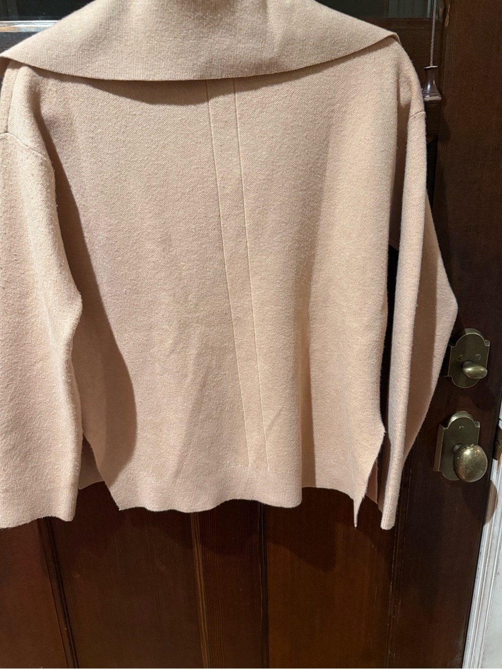 525 America Women's Cuddle Lux V Neck Pullover Sweater in tan NWT. 21”-23” Ptp - Picture 3 of 6